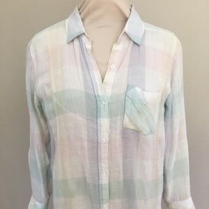Anthropologie Rails Linen Button-up Shirt, XS